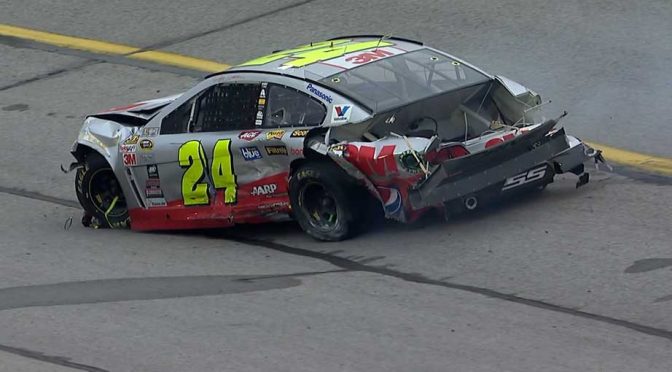 Gordon facing early deficit after Atlanta wreck