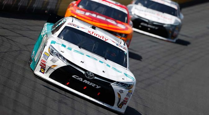 Hamlin rides fresh tires to overtime XFINITY win at Charlotte