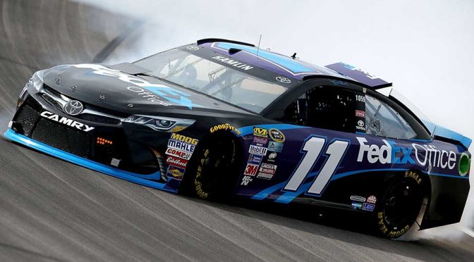 Featured Image for Denny Hamlin spins during Las Vegas test