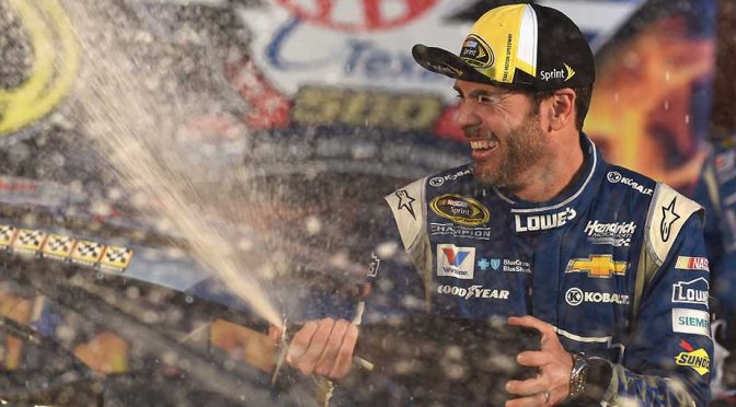 Johnson one win away from tying Earnhardt