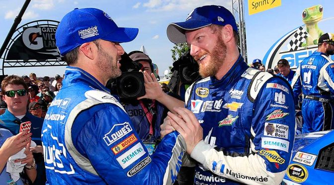 Did Jimmie Johnson let Dale Jr. win?