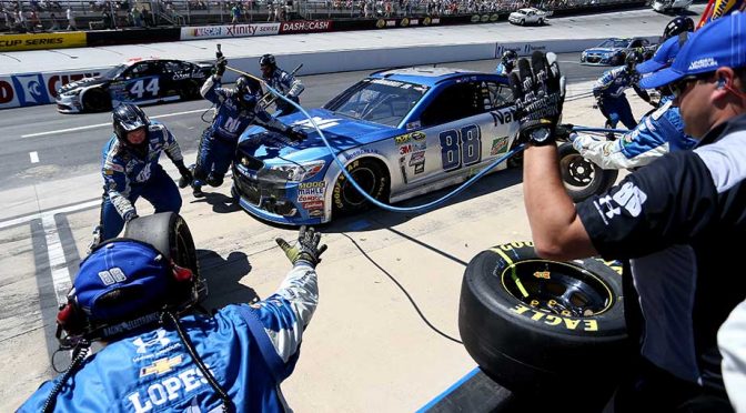 Earnhardt Jr. rebounds from early miscue to match season-best finish