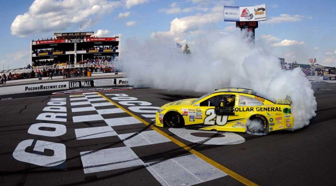 Featured Image for Kenseth wins at Pocono as Kyle Busch runs dry