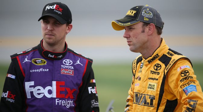 Featured Image for Kenseth reacts to teammate Hamlin's last-lap move