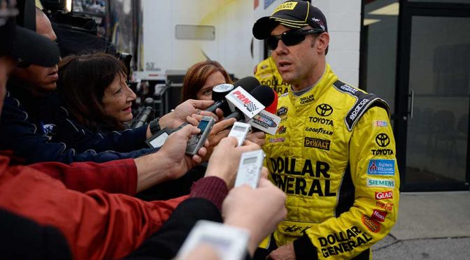 Matt Kenseth reacts to end of Texas race