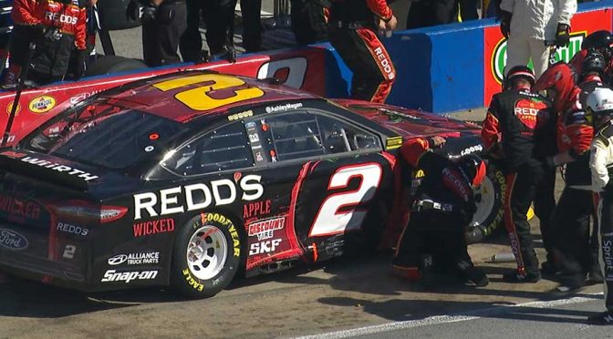 Brad Keselowski, Joey Logano caught up in wreck