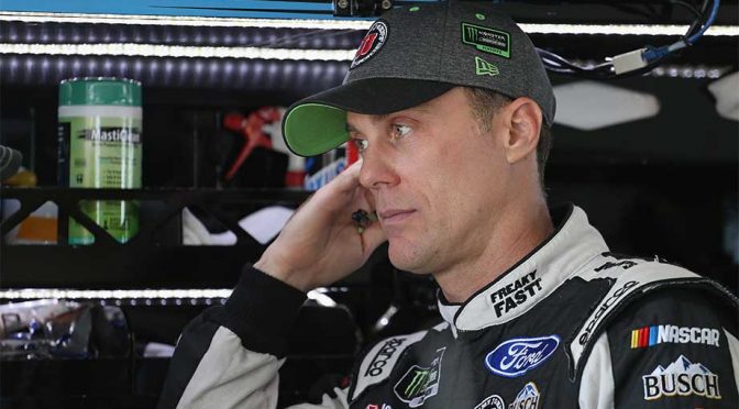 Featured Image for Handling issues, debris-induced hole tank Harvick’s title hopes