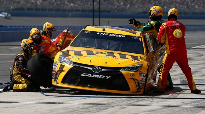 Tire issue plagues Kyle Busch's finish at Fontana