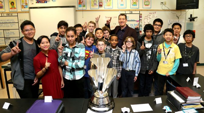 Busch thrills youth at local Las Vegas high school