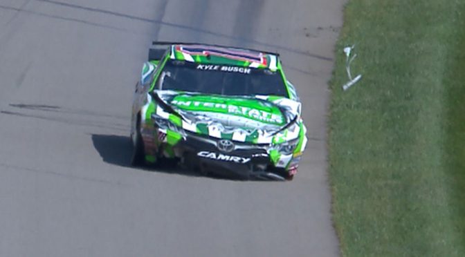 Truex tops final Michigan practice; Kyle Busch wrecks