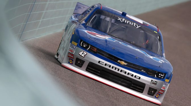 Larson leads XFINITY practice at Homestead-Miami
