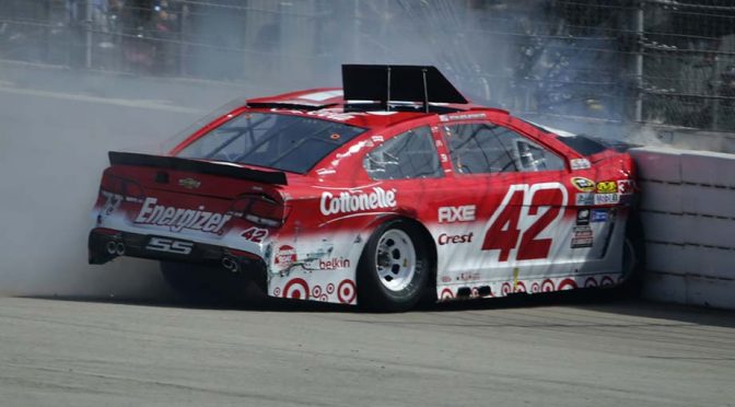 Still sore, Larson bows out of sprint-car race
