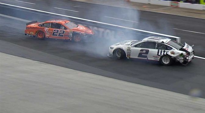 Keselowski, Logano wreck early at Bristol