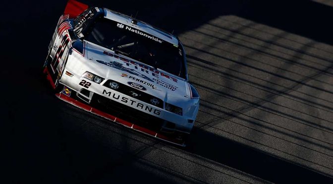 Logano wins Nationwide pole at Texas