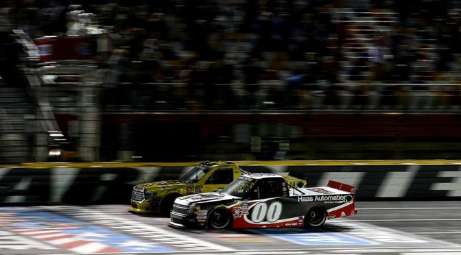 Featured image for Kahne holds off Jones in Truck Series thriller