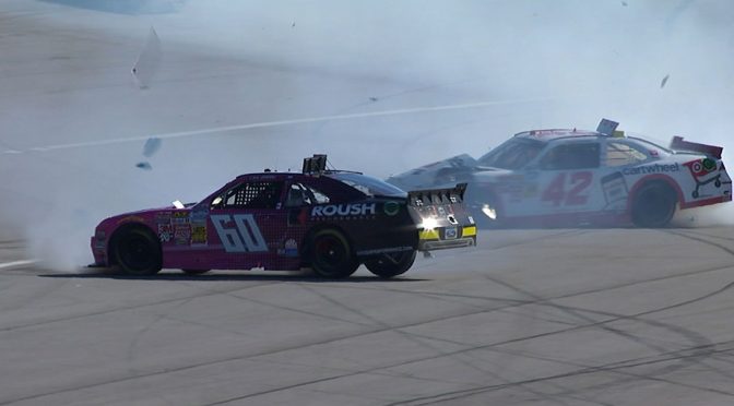 Larson on wrecks: 'It'll be even worse in the Cup race'
