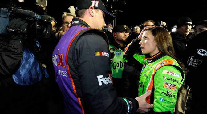 Danica has words with Hamlin following Duel #2