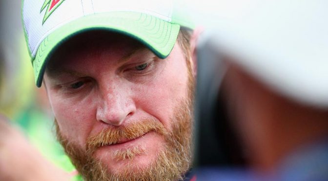 Junior's championship hopes up in smoke after wild 'Dega ending