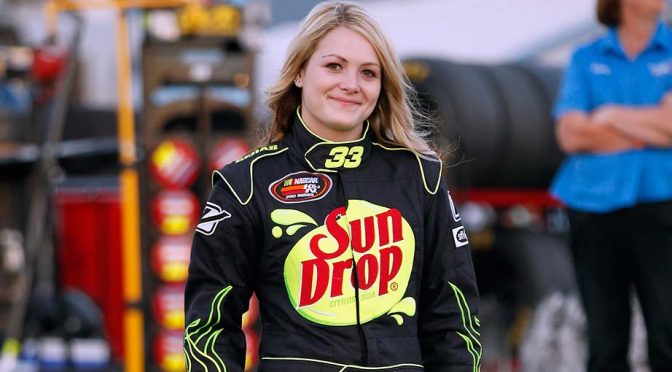 Nicole Behar competes in Drive for Diversity Combine