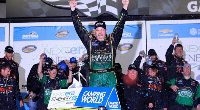 Featured Image for Johnny Sauter wins Truck Series opener at Daytona