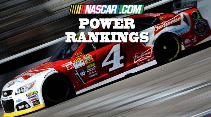 Power Rankings: Harvick moves his way up