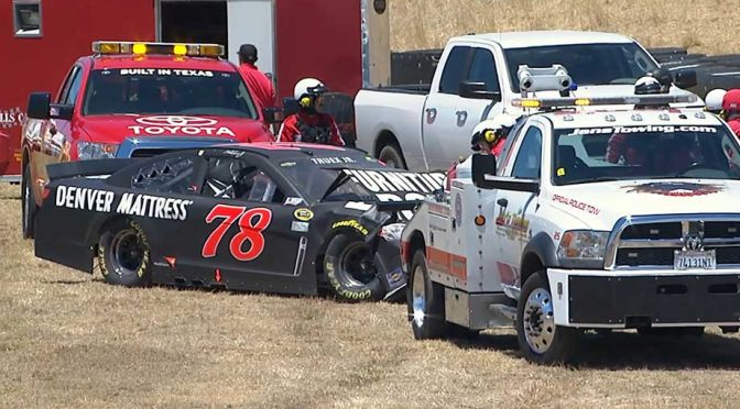 Martin Truex Jr. wrecks early at Sonoma