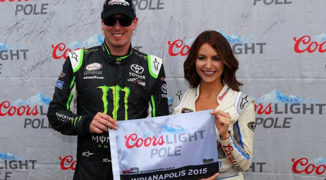 Kyle Busch grabs Indy NXS pole, record