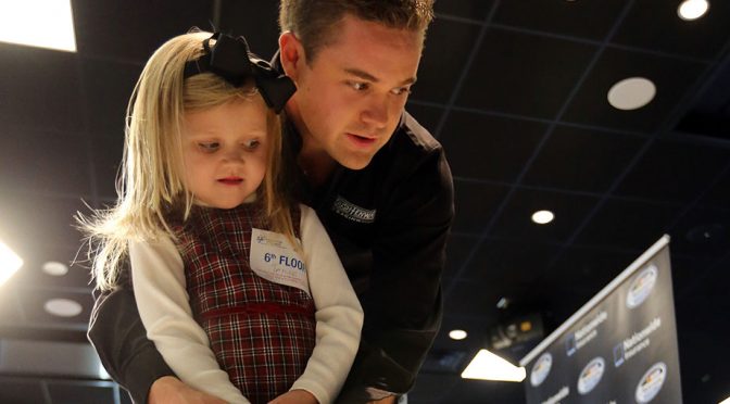 Stenhouse visits children's hospital