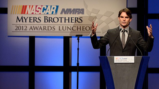 Jeff Gordon humbled by Myers Brothers award