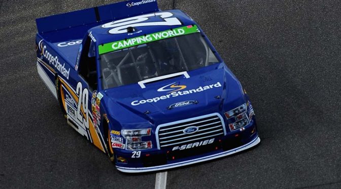 Blaney, Burton top rainy Truck Series practices