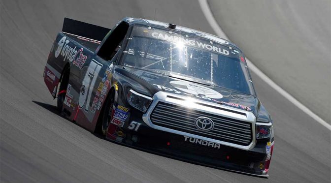 Part from Kyle Busch's truck heading to R&D