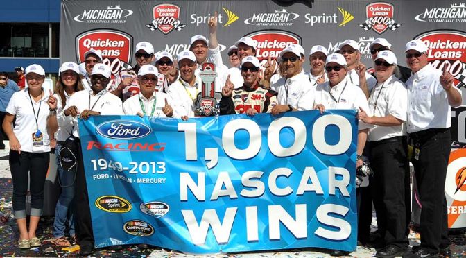 Ford earns 1,000th NASCAR national series win