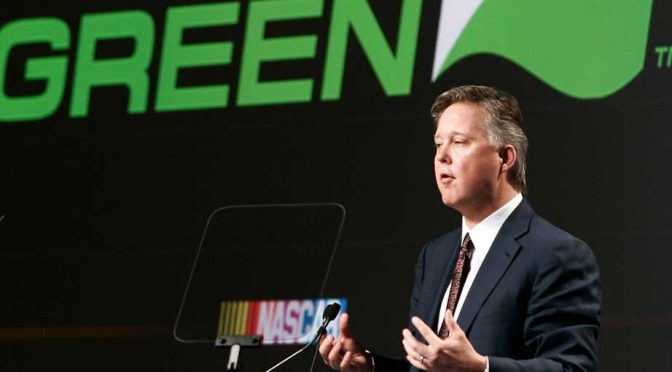 Brian France's vision set NASCAR Green course