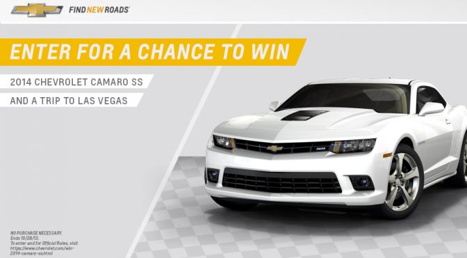 Enter to win a 2014 Camaro SS, Las Vegas trip  