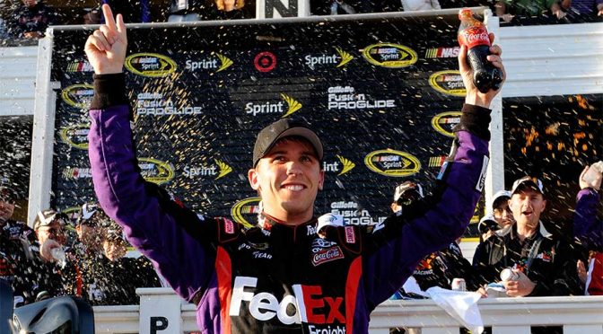Featured Image for Denny Hamlin has four wins at Pocono