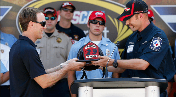 HARVICK HONORS HEROICS OF LOCAL, REGIONAL FIRST RESPONDERS DURING SPECIAL 9/11 TRIBUTE AT TEXAS MOTOR SPEEDWAY
