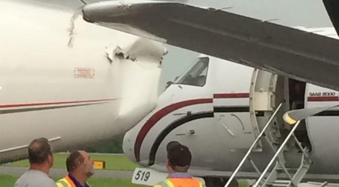 JGR, SHR planes bump at Concord airport