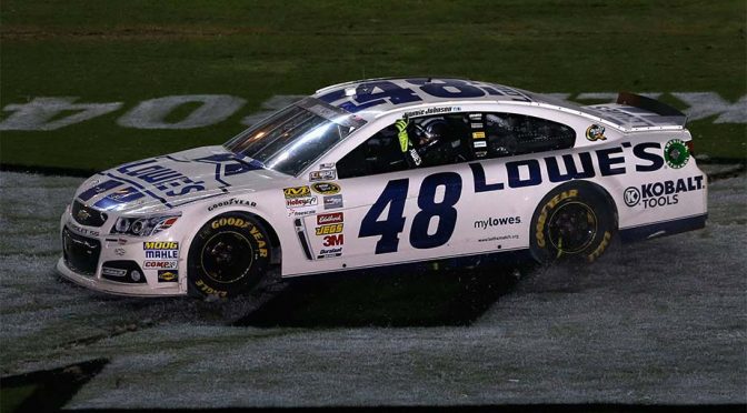 Featured image for Johnson last to complete Daytona sweep