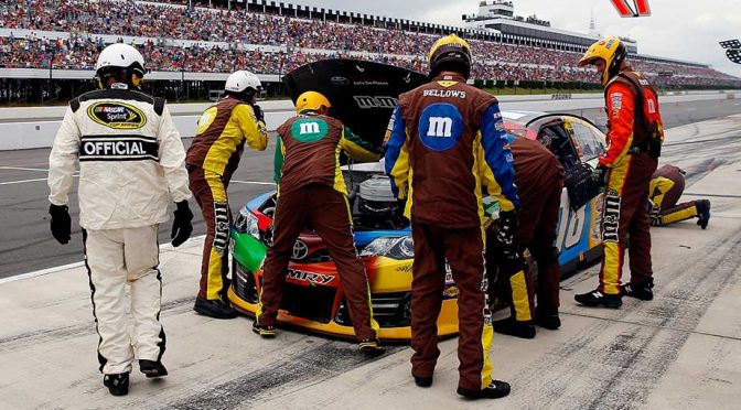 Car trouble sends Kyle Busch to garage early