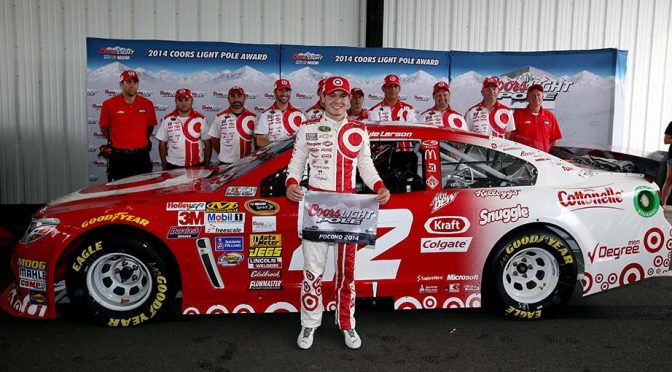 Larson first D4D grad to win Sprint Cup Coors Light Pole