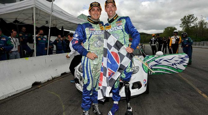 Marine Liam Dywer wins IMSA race with prosthesis