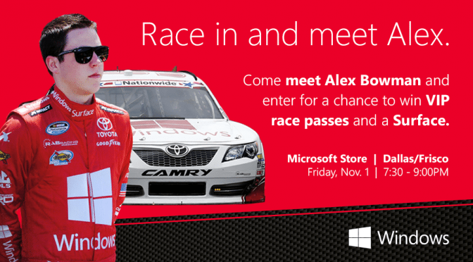 Meet Alex Bowman at the Microsoft Store