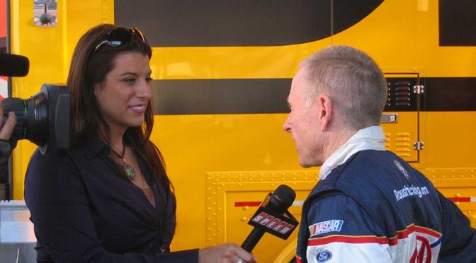 Venturini: First woman to co-anchor Cup radiocast