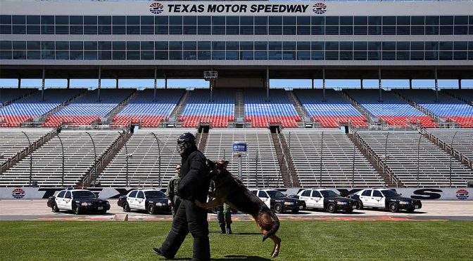 Biffle supports K-9s at Texas Motor Speedway