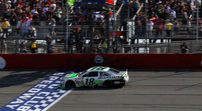 Featured image for Kyle Busch drove toyota to first win at Auto Club