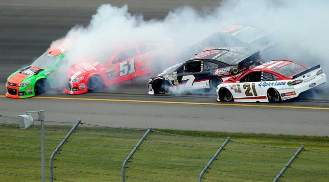 Multicar wreck collects Danica, eight others