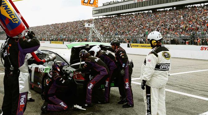 Fueling issue knocks Hamlin out of contention