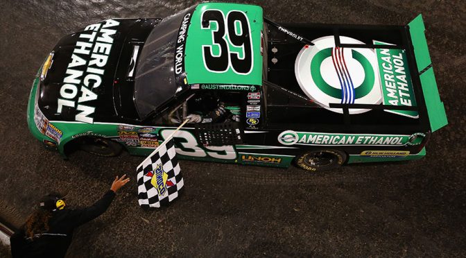 Dillon thrills in exciting Eldora victory