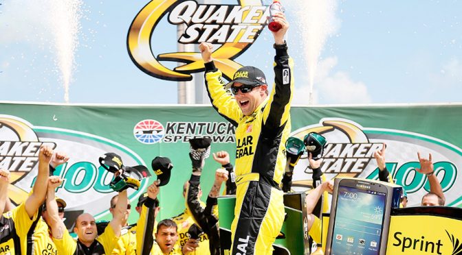 Featured Image for Kenseth wins action-packed Quaker State 400