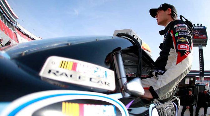 Featured Image for Fast-driving Larson in no rush with future